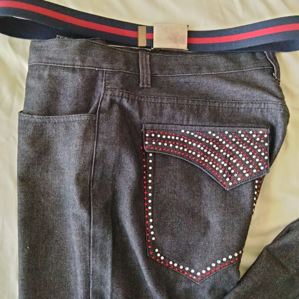 Sacred Crown Jeans sz 36x34 $28+free belt